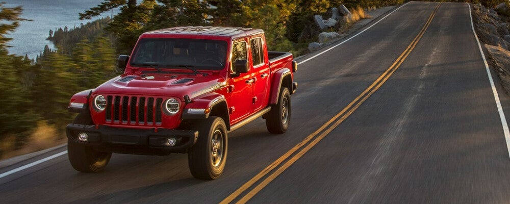 Jeep Gladiatior on road